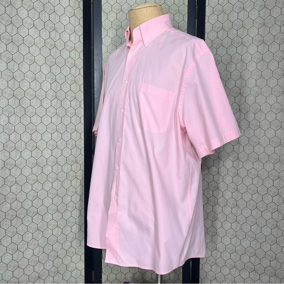 Meeting Street Classic Pinpoint Button Down Short Sleeve Dress Shirt - Picture 2 of 9